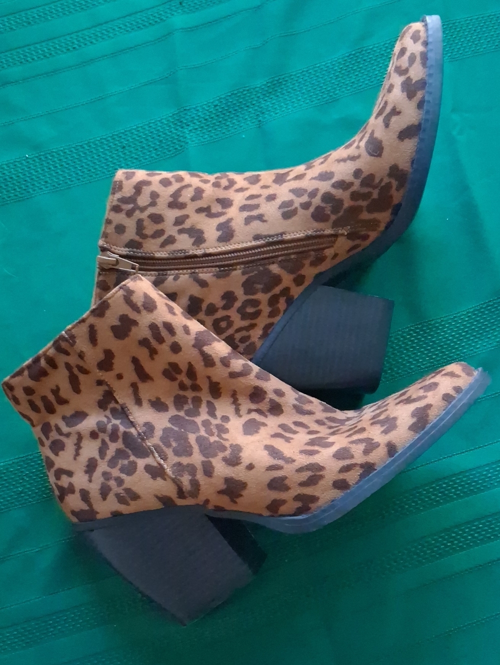 Madden Girl Leopard Print Ankle Booties in Brown